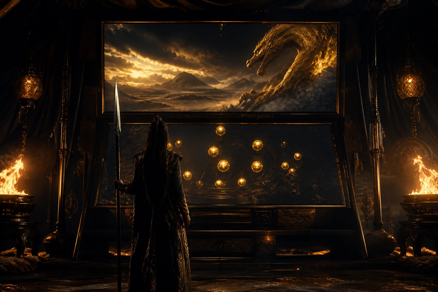 Warrior Dual Screen with clustered orbs, the same engine as Forever Emperor